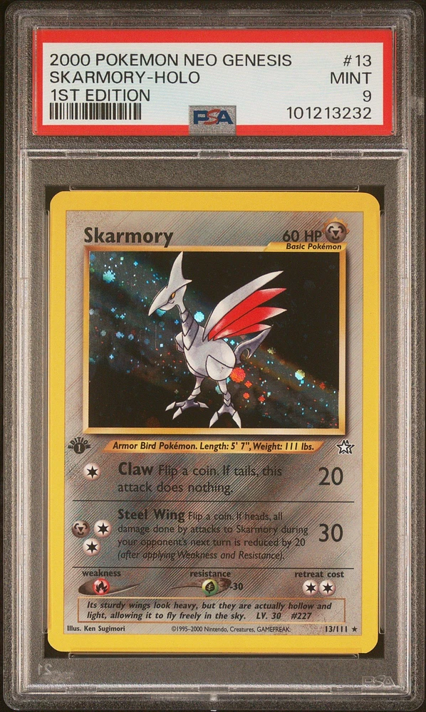 2000 Pokemon Neo Genesis 1st Edition 13 Skarmory-holo PSA