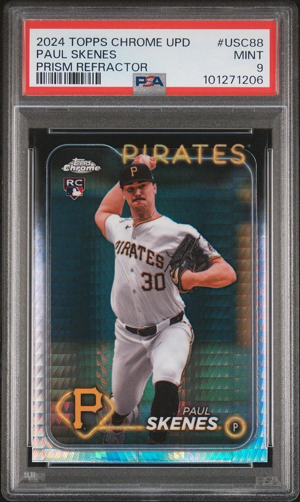 2024 Topps Chrome Update Usc88 Paul Skenes Prism Refractor PSA