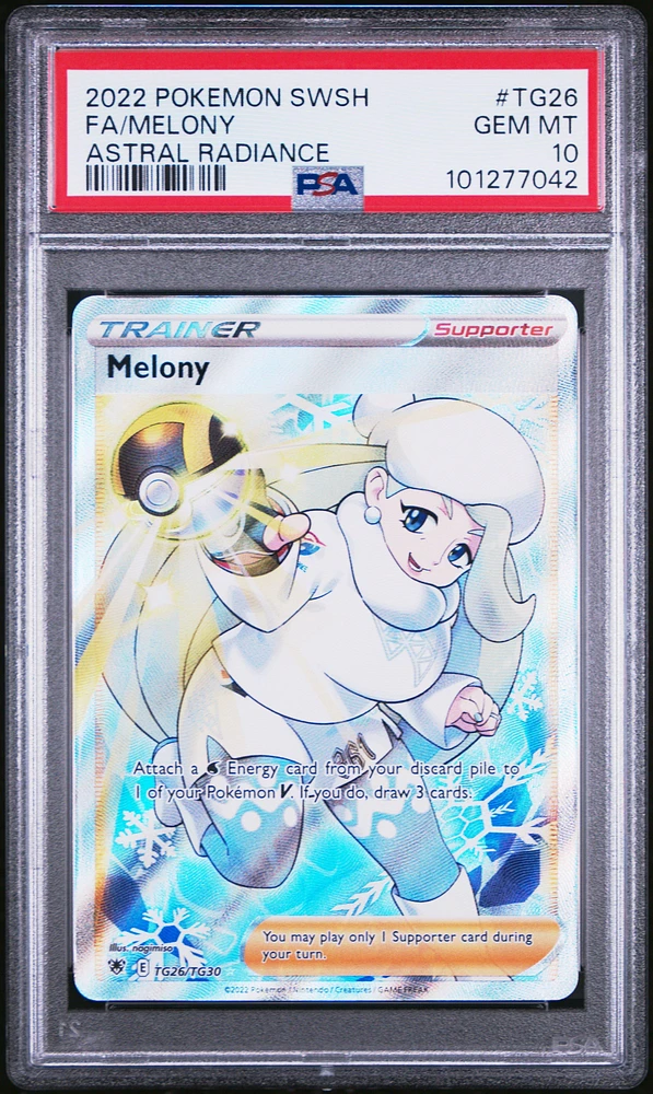 2022 Pokemon Sword & Shield Astral Radiance Tg26 Full Art/melony PSA