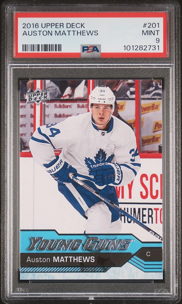 2016 Upper Deck 201 Auston Matthews PSA