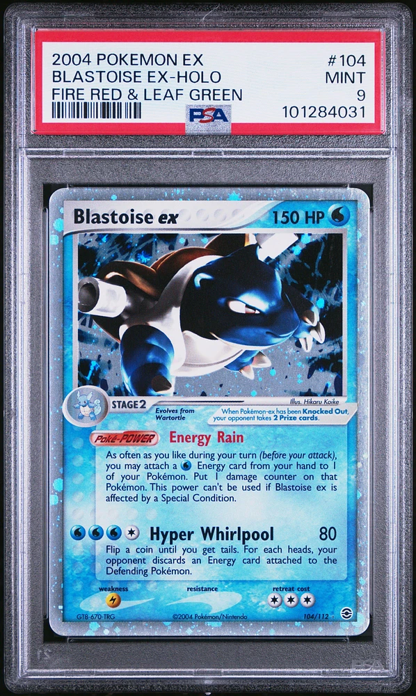2004 Pokemon Ex Fire Red & Leaf Green 104 Blastoise Ex-holo PSA