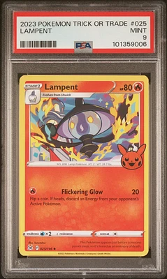 2023 Pokemon Trick Or Trade 025 Lampent PSA