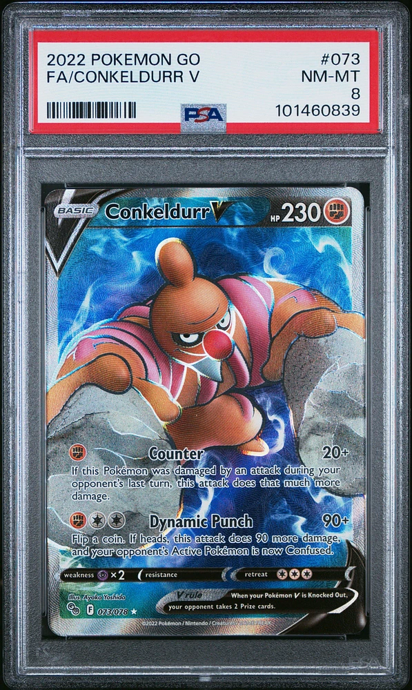 2022 Pokemon Go Full Art/conkeldurr V PSA