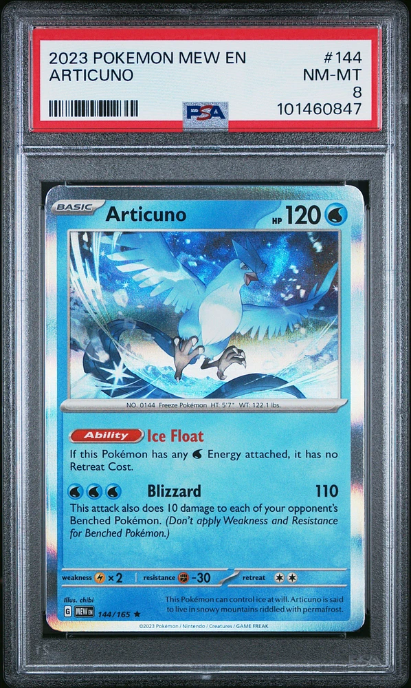 2023 Pokemon Mew En-151 144 Articuno PSA