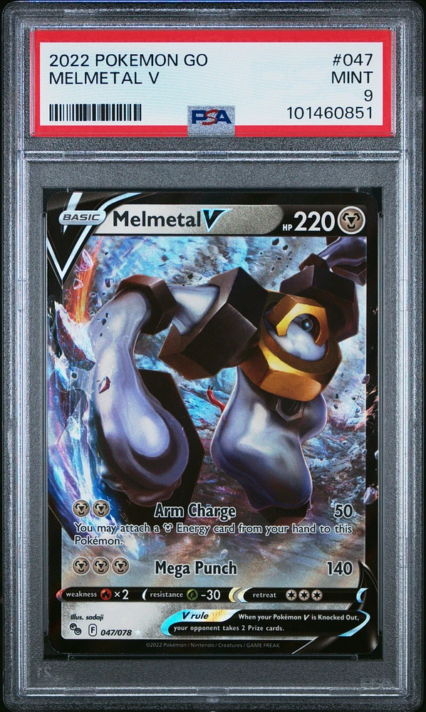 2022 Pokemon Go 047 Melmetal V PSA 9