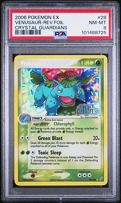 2006 Pokemon Ex Crystal Guardians 28 Venusaur-reverse Foil PSA