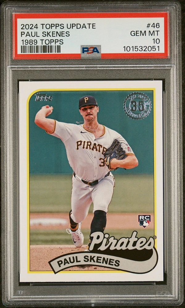 2024 Topps Update 1989 Topps Baseball 46 Paul Skenes PSA 10