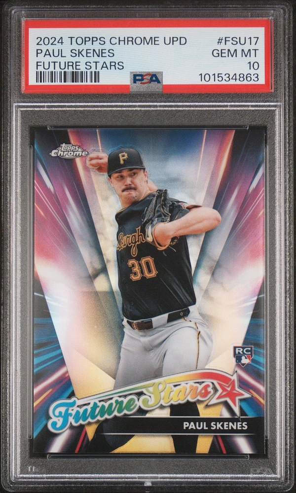 2024 Topps Chrome Update Future Stars Fsu17 Paul Skenes PSA 10