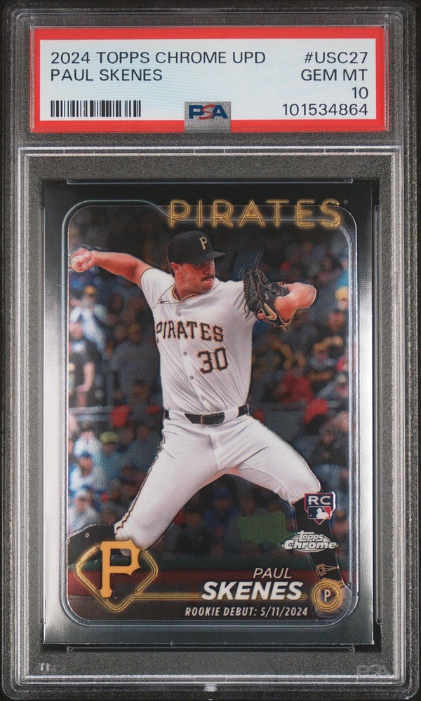 2024 Topps Chrome Update Usc27 Paul Skenes PSA 10