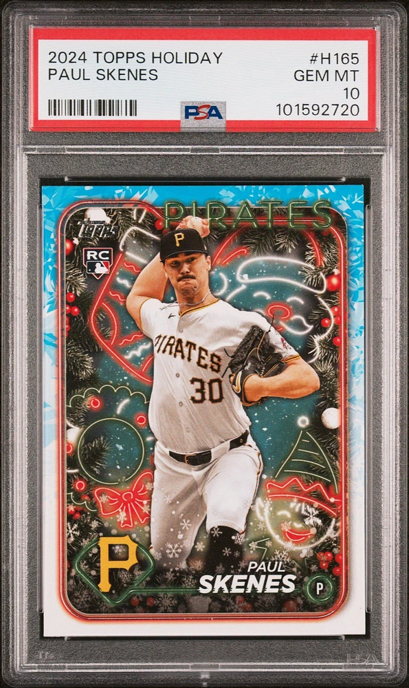 2024 Topps Holiday H165 Paul Skenes PSA 10