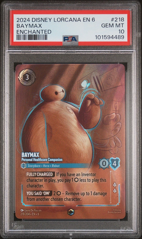 2024 Disney Lorcana En 6-azurite Sea 218 Baymax