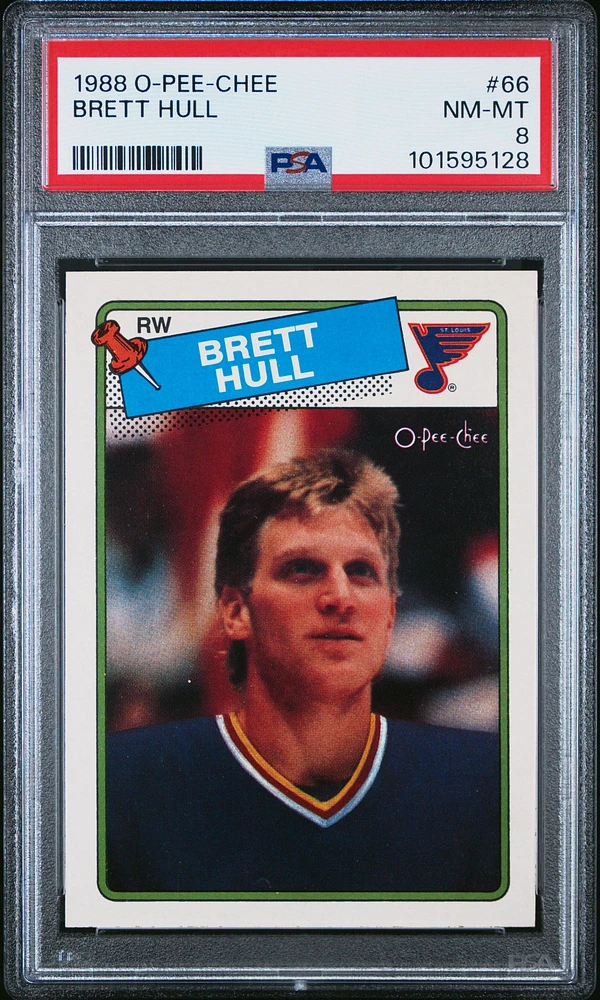 1988 O-pee-chee 66 Brett Hull PSA 8