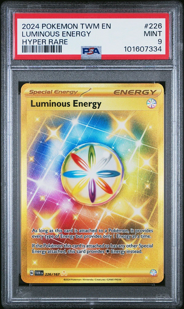 2024 Pokemon Twm En-twilight Masquerade 226 Luminous Energy Hyper Rare PSA