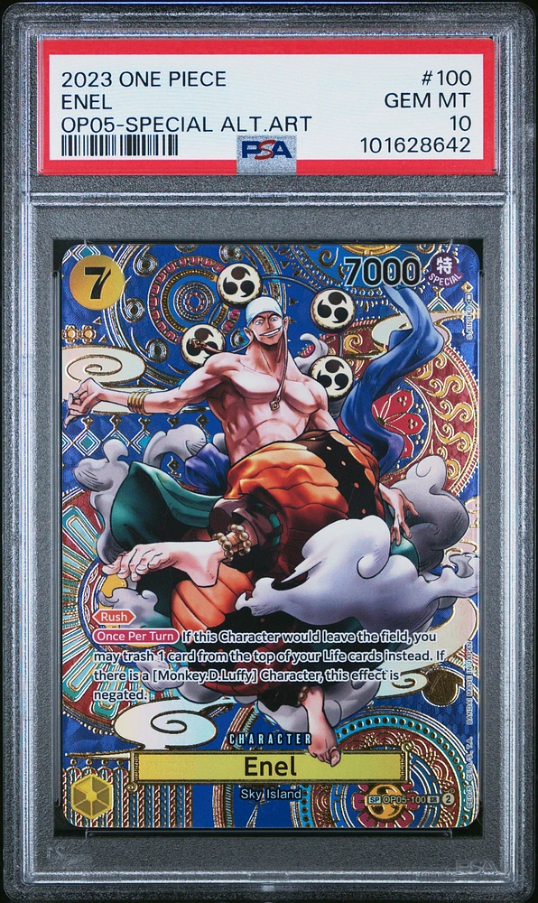 2023 One Piece Awakening Of The New Era 100 Enel Special Alternate Art PSA 10
