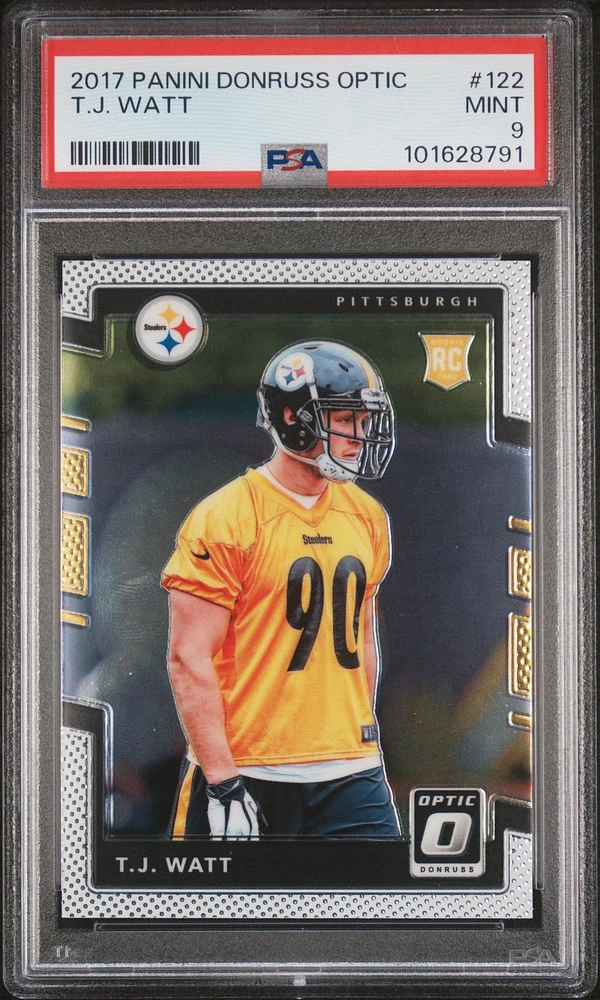 2017 Panini Donruss Optic 122 T.j. Watt PSA 9