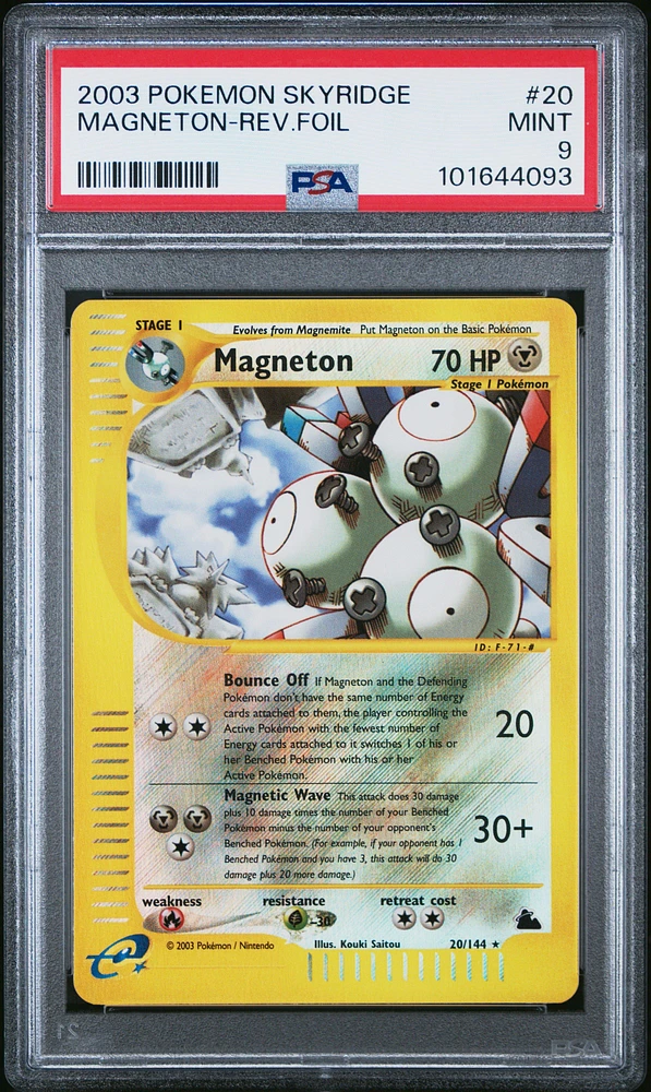 2003 Pokemon Skyridge Magneton-reverse Foil PSA