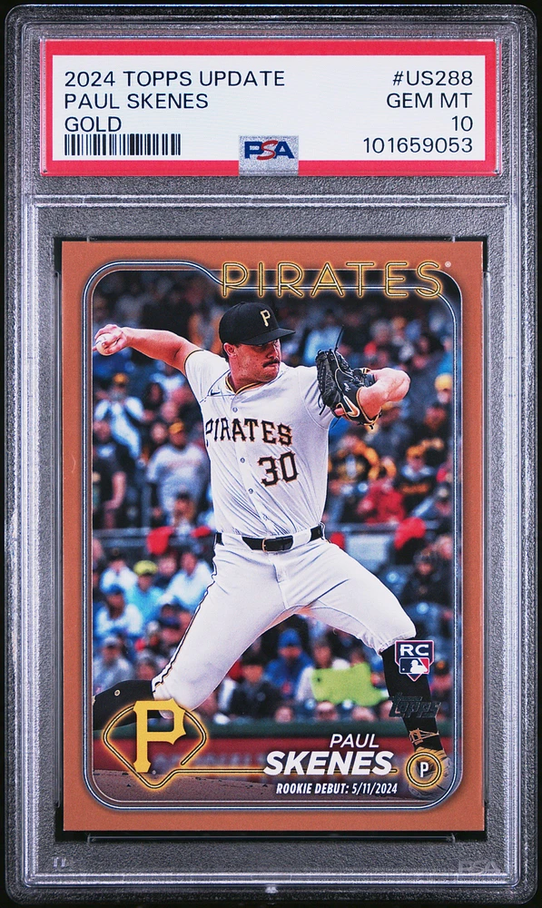 2024 Topps Update Us288 Paul Skenes Gold PSA 10