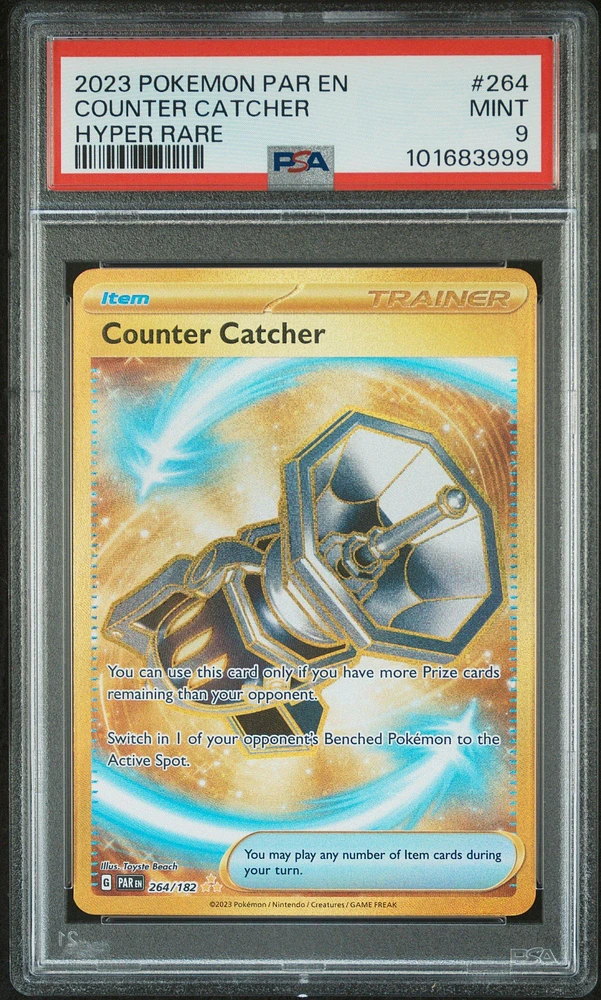 2023 Pokemon Par En-paradox Rift 264 Counter Catcher Hyper Rare PSA