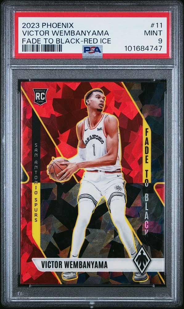 2023 Panini Phoenix Fade To Black 11 Victor Wembanyama Ice PSA