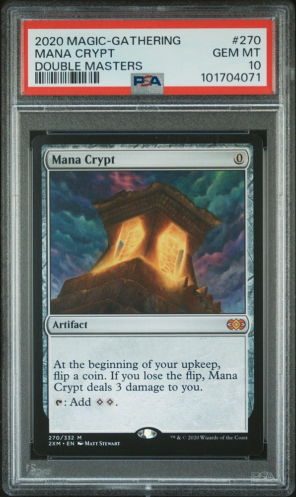 2020 Magic The Gathering Double Masters 270 Mana Crypt PSA 10