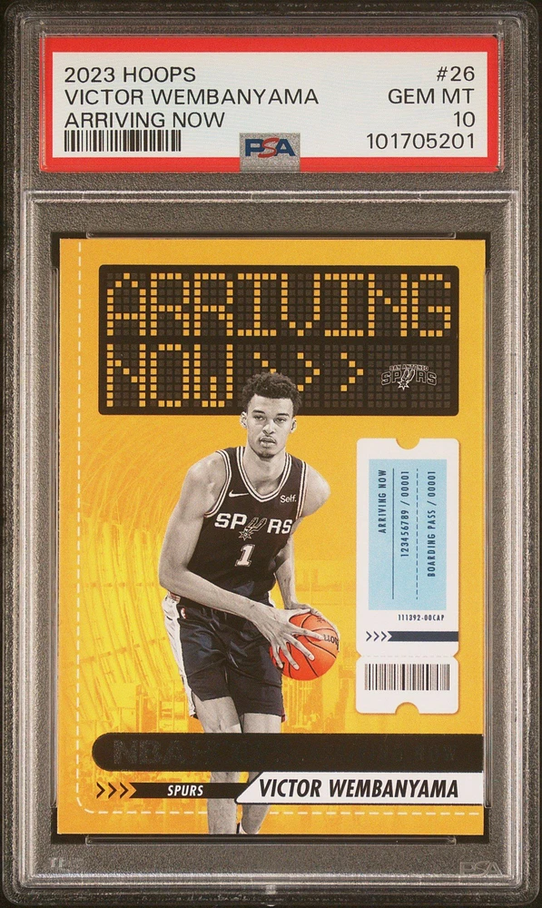 2023 Panini Nba Hoops Arriving Now 26 Victor Wembanyama PSA 10