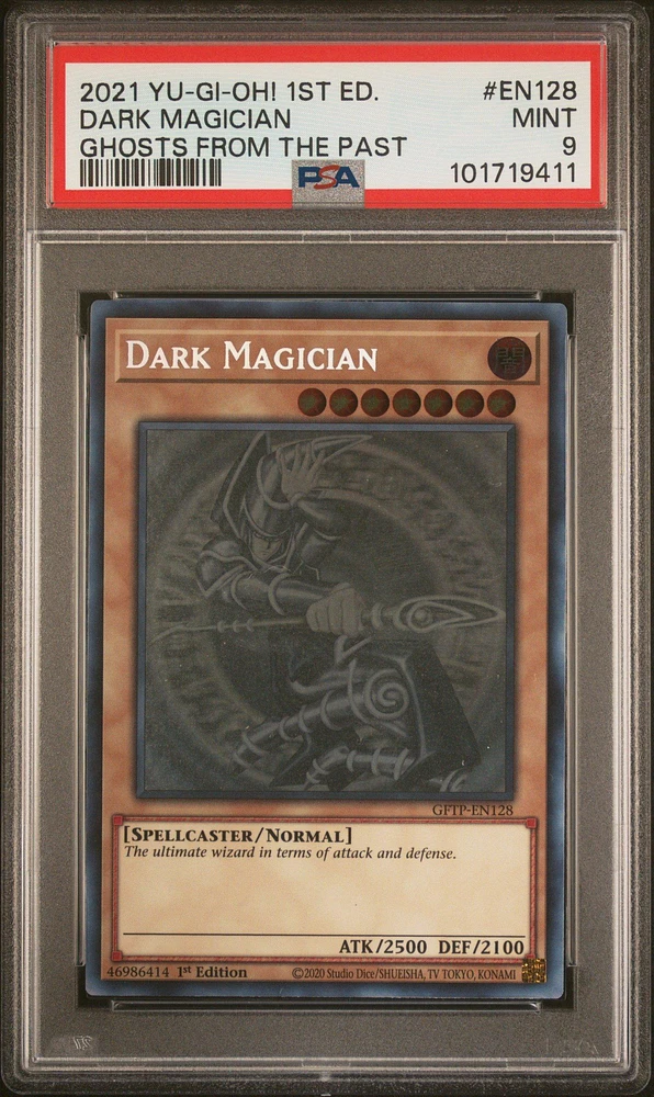 2021 Yu-gi-oh! Ghosts From The Past En128 Dark Magician 1st Edition PSA 9