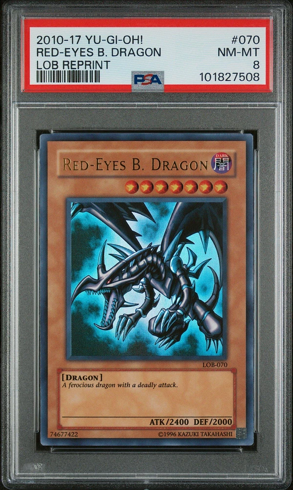 2010-2017 Yu-gi-oh! Legend Of Blue Eyes White Dragon Reprint 070 Red-eyes B. Dragon PSA
