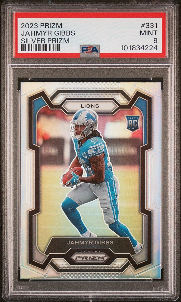 2023 Panini Prizm 331 Jahmyr Gibbs Silver Prizm PSA