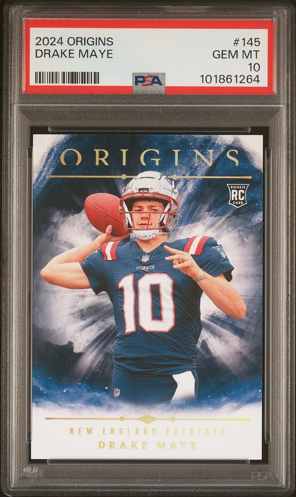2024 Panini Origins 145 Drake Maye PSA 10
