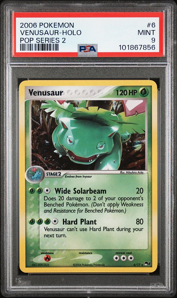 2006 Pokemon Pop Series 2 6 Venusaur-holo PSA