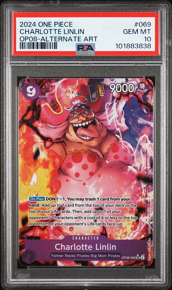 2024 One Piece Two Legends 069 Charlotte Linlin Alternate Art PSA 10