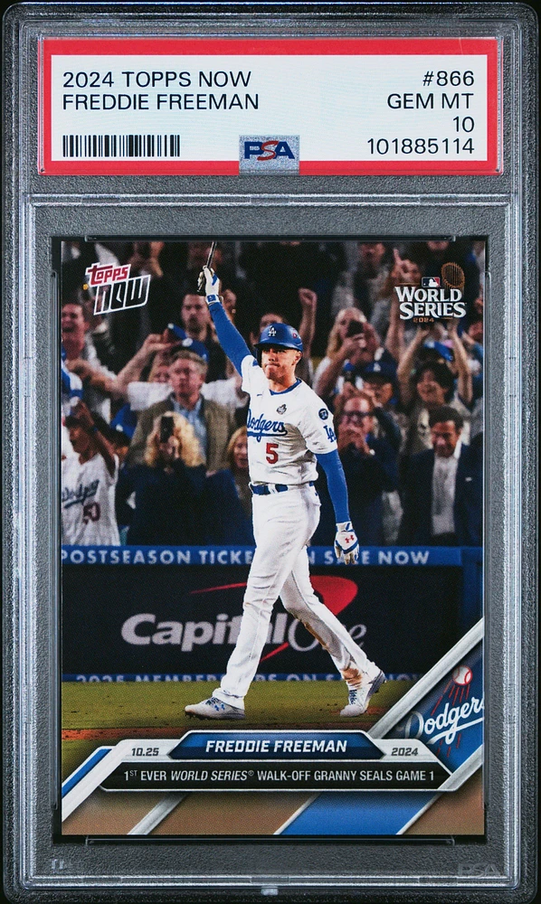 2024 Topps Now 866 Freddie Freeman PSA 10