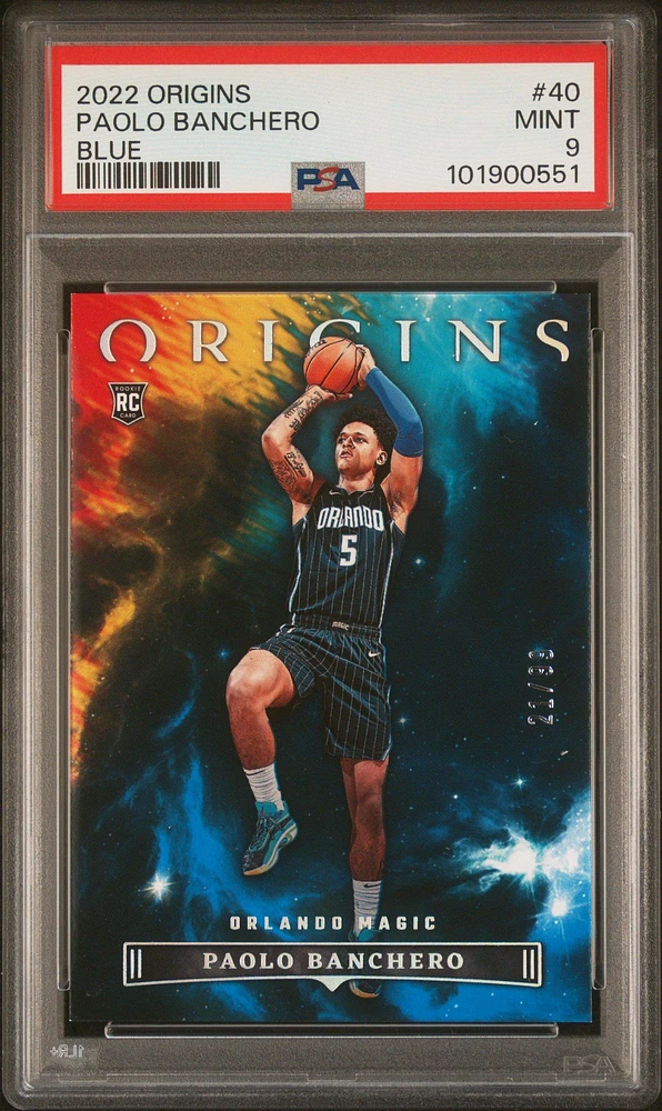 2022 Panini Origins 40 Paolo Banchero Blue PSA 9