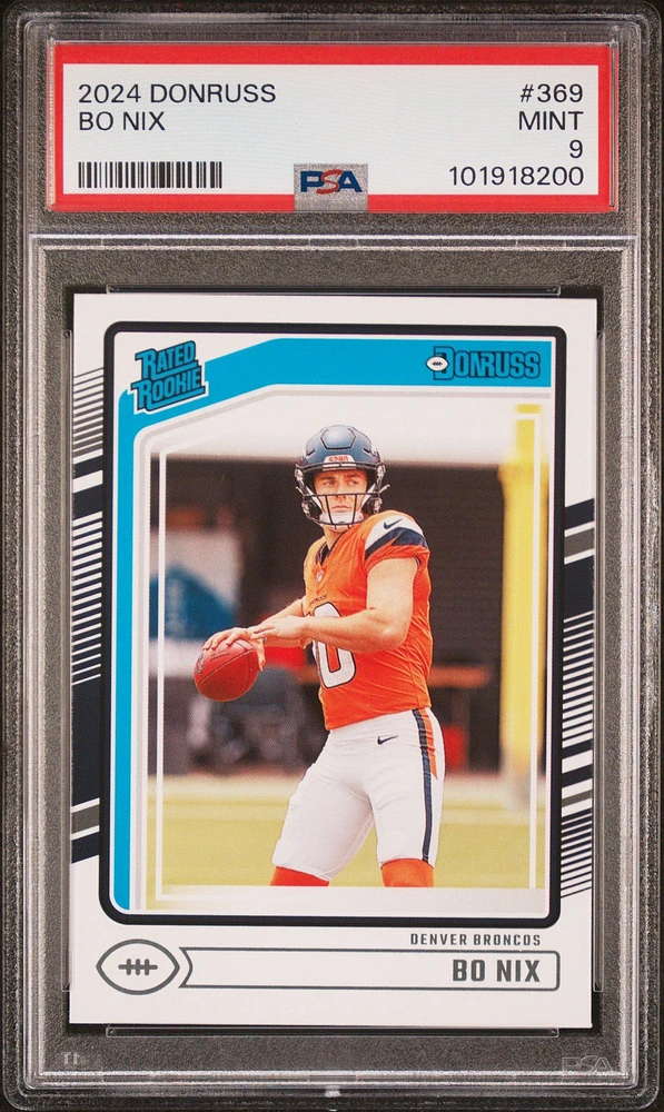 2024 Panini Donruss 369 Bo Nix PSA