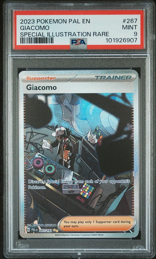 2023 Pokemon Pal En-paldea Evolved 267 Giacomo Special Illustration Rare PSA