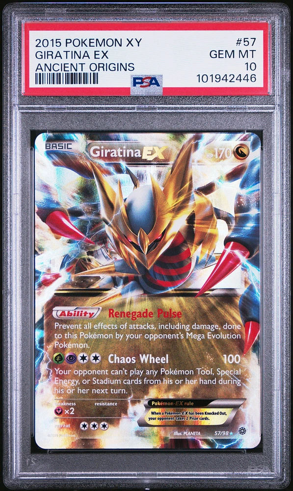 2015 Pokemon Xy Ancient Origins 57 Giratina Ex PSA 10