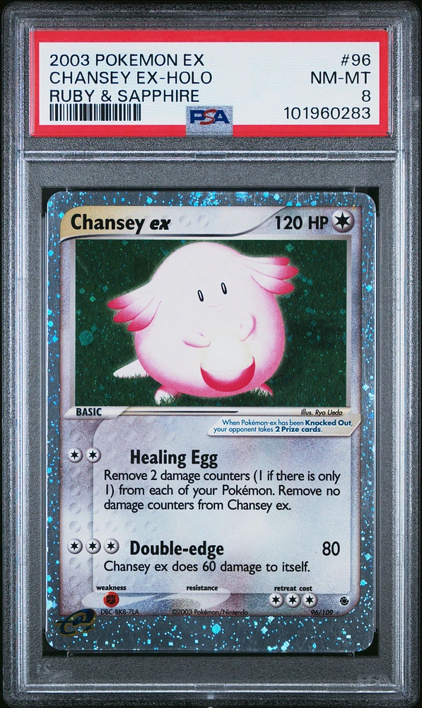 2003 Pokemon Ex Ruby & Sapphire 96 Chansey Ex-holo PSA