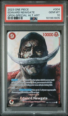2023 One Piece Kingdoms Of Intrigue 004 Edward Newgate Special Alternate Art PSA 10