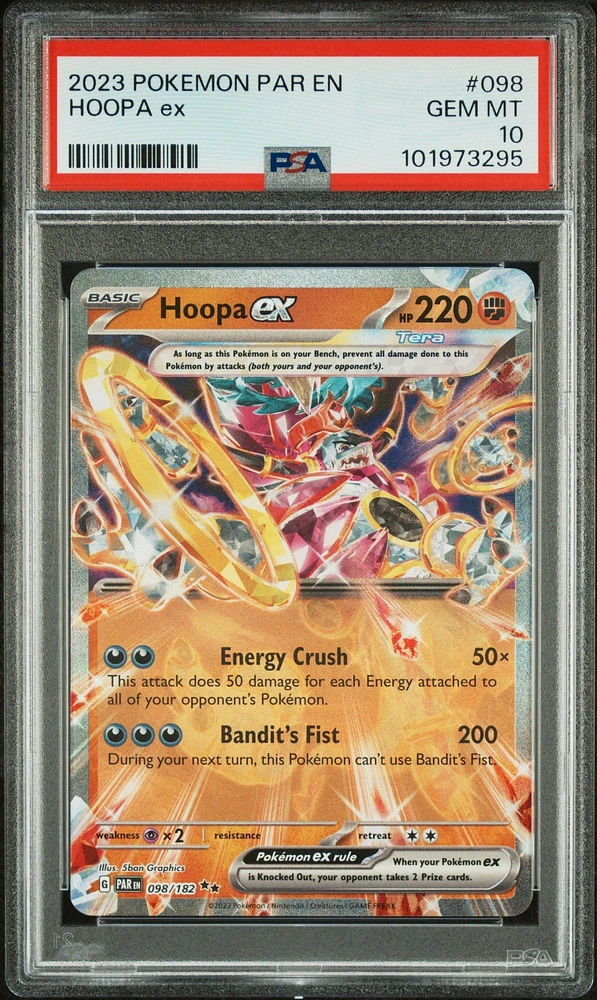 2023 Pokemon Par En-paradox Rift 098 Hoopa Ex PSA