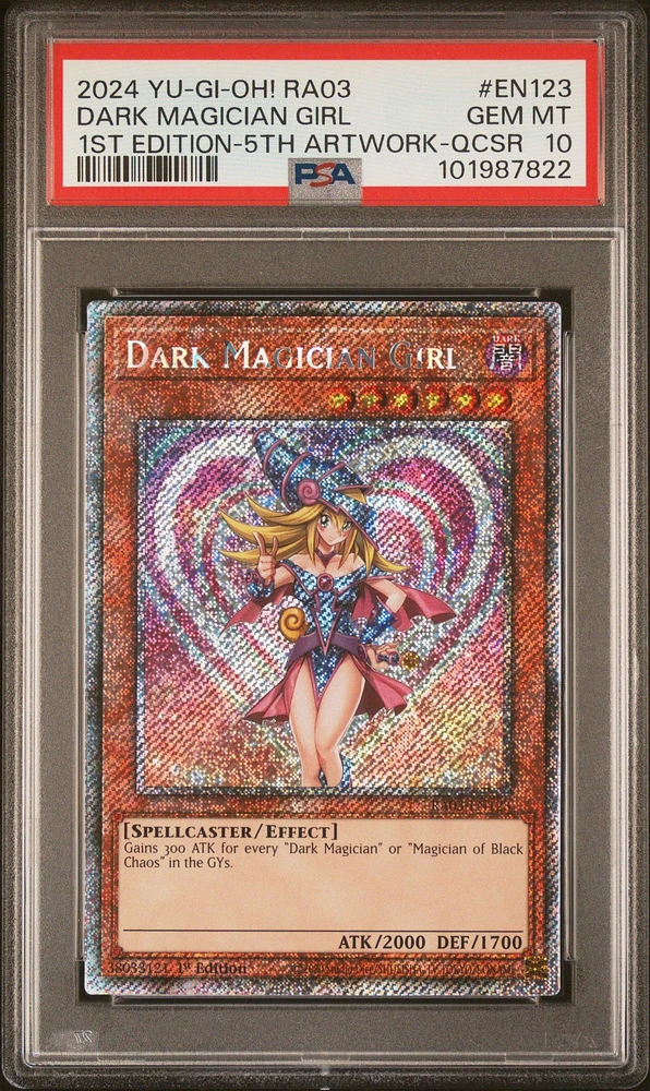 2024 Yu-gi-oh! Ra03-quarter Century Bonanza En123 Dark Magician Girl 1st Edition-5th Tcg Artwork-quarter Century Secret Rare PSA 10