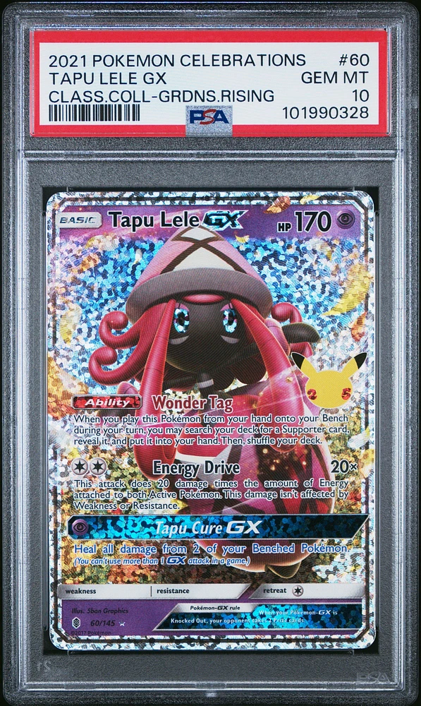 2021 Pokemon Celebrations Classic Collection 60 Tapu Lele Gx PSA 10