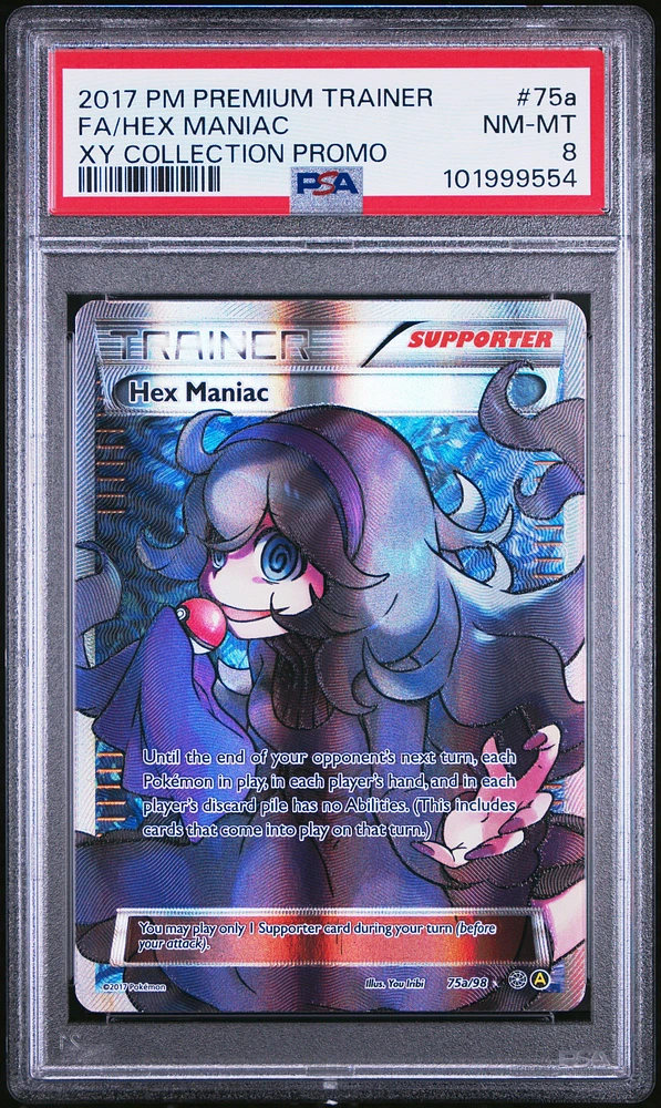 2017 Pokemon Premium Trainer Xy Collection Promo 75a Full Art/hex Maniac PSA