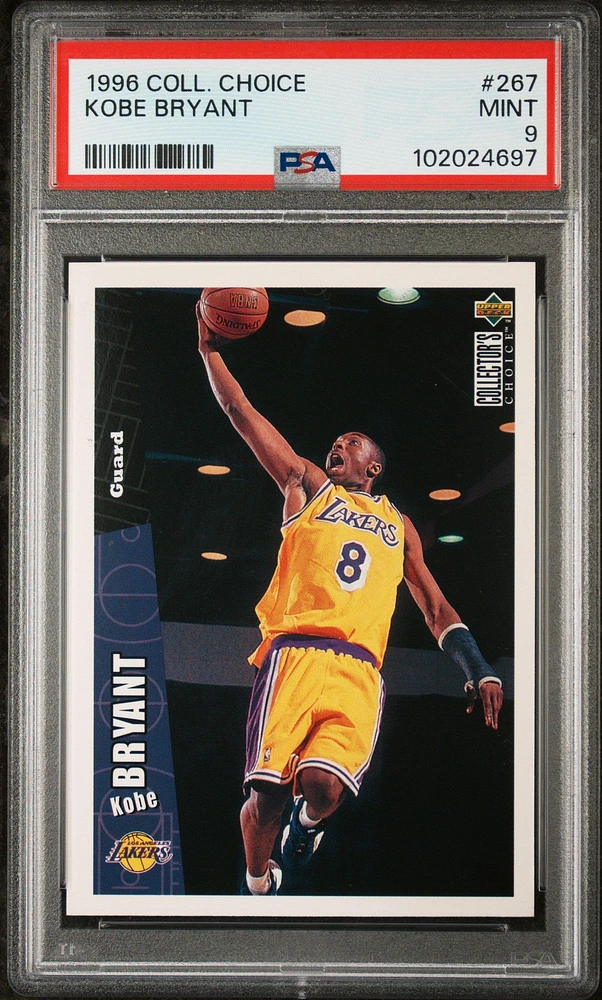 1996 Collector's Choice 267 Kobe Bryant PSA