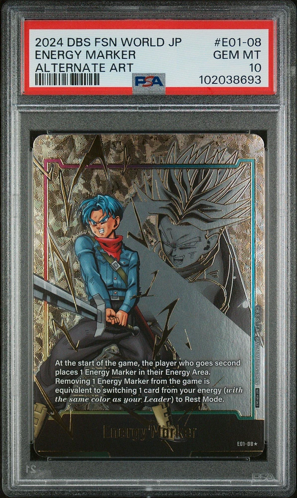 2024 Dragon Ball Super Card Game Fusion World Japanese Energy Marker Pack 01 E01-08 Energy Marker Alternate Art PSA 10