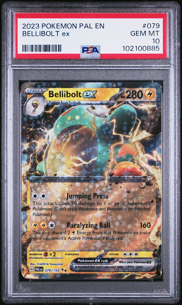 2023 Pokemon Pal En-paldea Evolved 079 Bellibolt Ex PSA