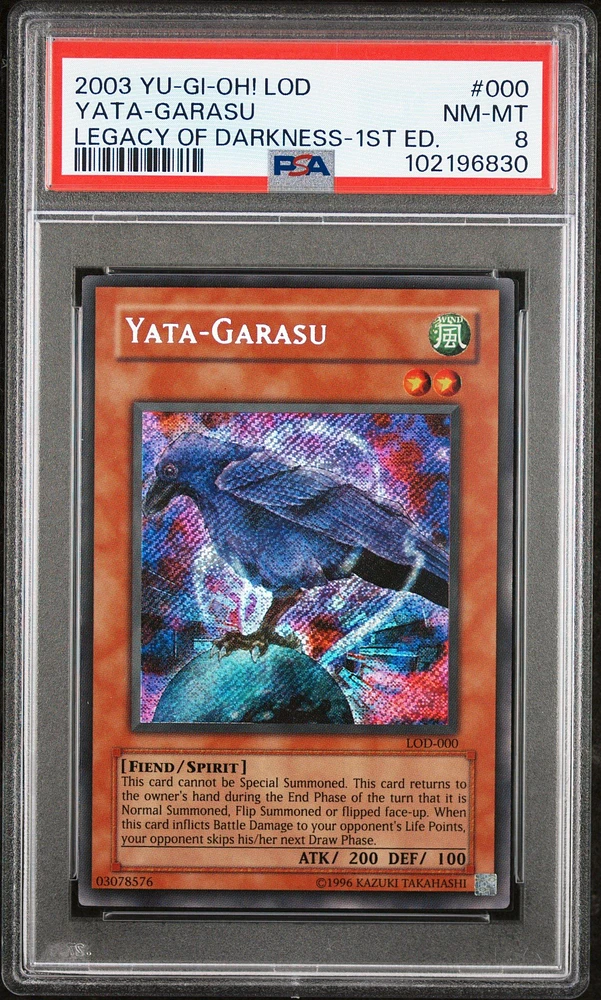 2003 Yu-gi-oh! Lod-legacy Of Darkness 000 Yata-garasu 1st Edition PSA