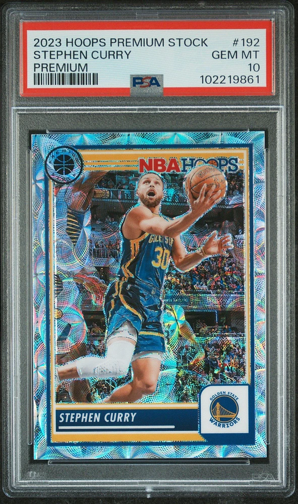2023 Panini Hoops Premium Stock 192 Stephen Curry Premium PSA 10