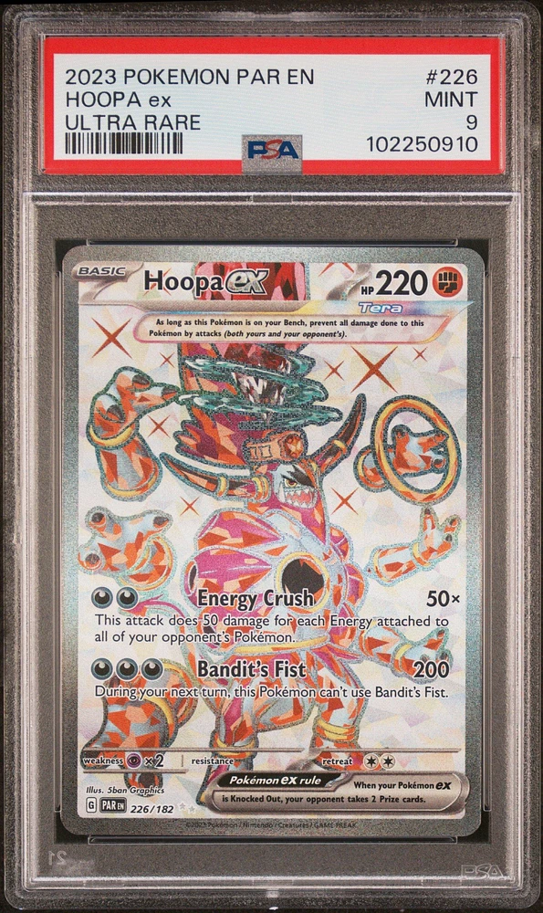 2023 Pokemon Par En-paradox Rift 226 Hoopa Ex Ultra Rare PSA