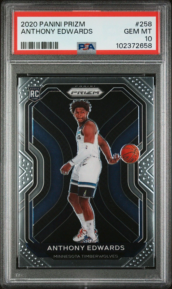 Panini Prizm Anthony Edwards PSA