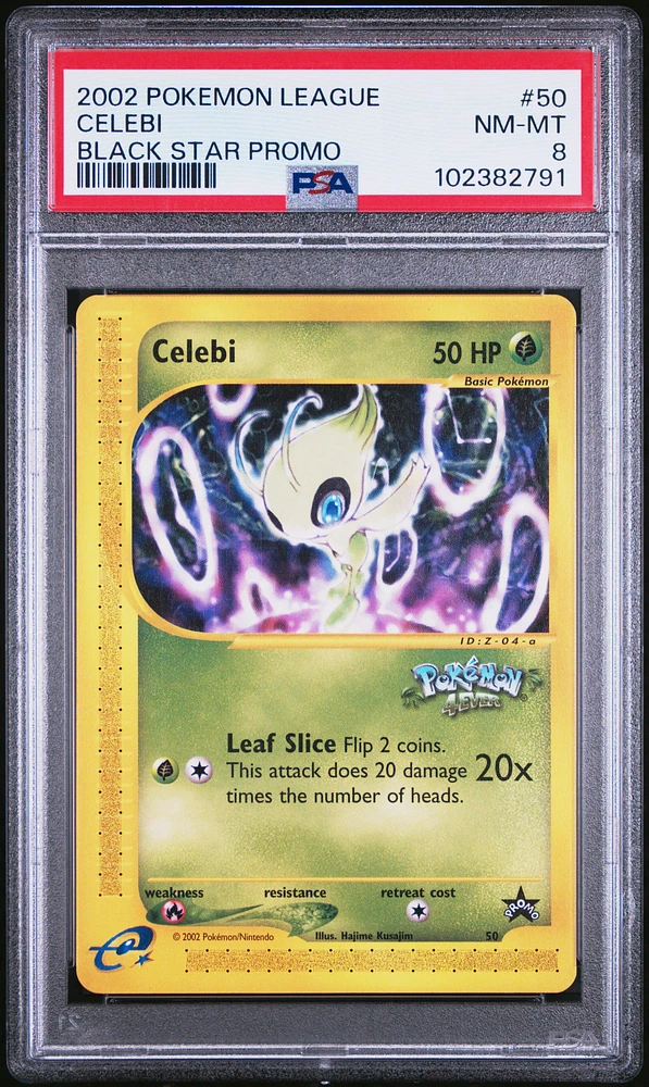 2002 Pokemon League Promo Black Star 50 Celebi PSA